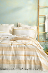 Meri Double Pique Bedding Set - 100% Cotton Mustard