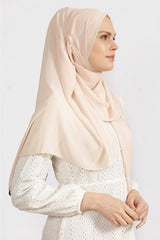 Crepe Chiffon Shawl - Light Salmon & Lightweight