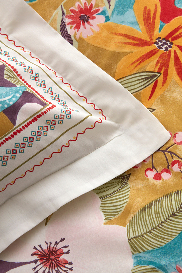 Lumire 100% Cotton Double Duvet Cover Set - Multicolor