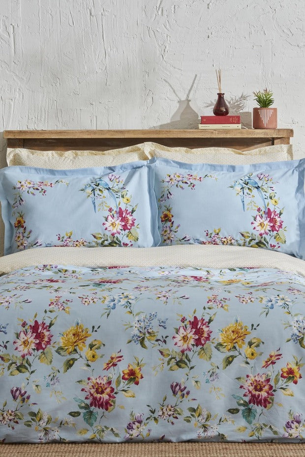 Jolie Single Duvet Cover Set - 100% Cotton Floral Design