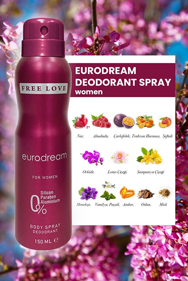 Eurodream EDP Women's Perfume 100ml & Deodorant 150ml Gift Set