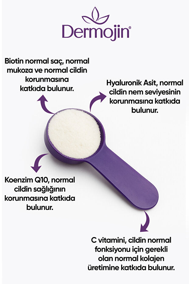 Duitse Collageen Peptiden Poeder - Type I, II, III + Biotine, 310g