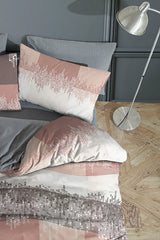 Ruby Patterned Double Duvet Cover Set - Reversible, Fitted Sheet