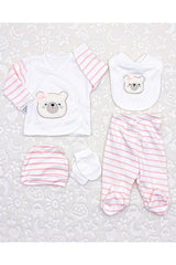 Girl Newborn Bear-Themed 5-Piece Hospital Exit Set