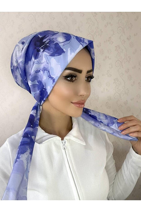 Patterned Tie-Back Shawl - Soft & Durable Fabric
