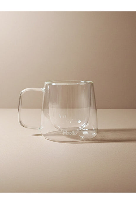 Double-Walled Glass Mug - 250ml Insulated Coffee & Tea Cup