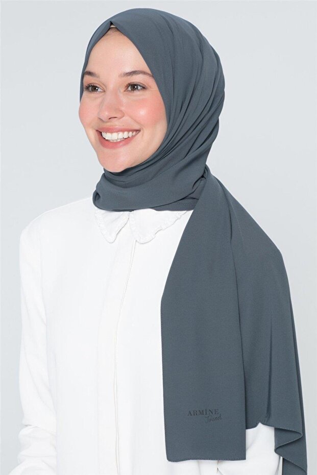 Women's Grey Medina Silk Blend Shawl