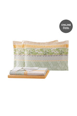 Blair Double Pique Set - Tropical Leaf Design, 100% Cotton