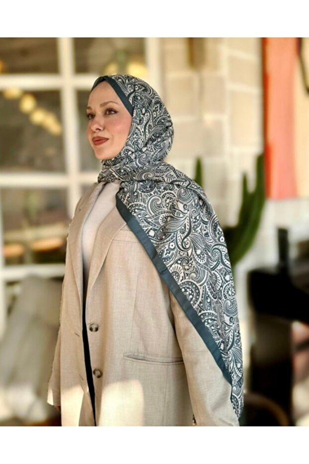 Women's Ethnic Patterned Cotton Shawl - 90cm Soft & Stylish