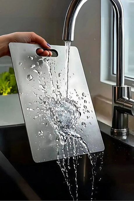 Stainless Steel Antibacterial Kitchen Cutting Board - 24x34cm