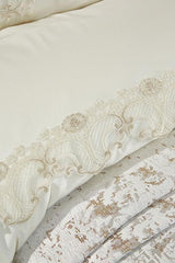 Perry 7-Piece Cream Bridal Bedding Set