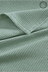 Double Waffle Bedspread - 100% Organic Cotton, 200x230cm