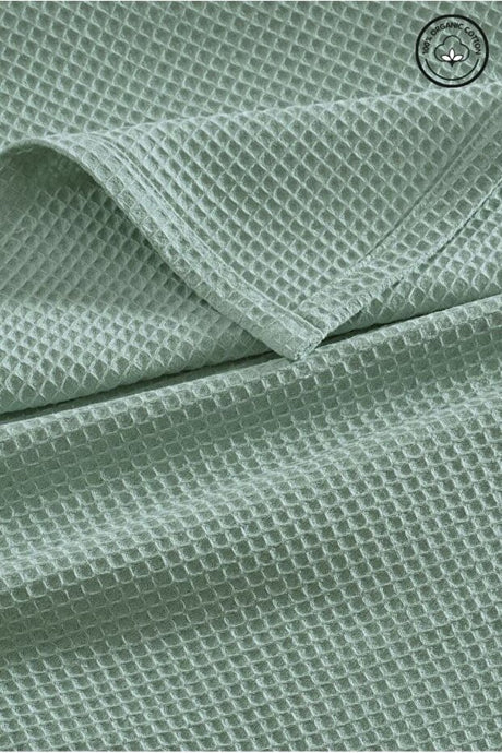 Double Waffle Bedspread - 100% Organic Cotton, 200x230cm