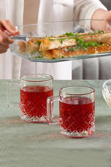 Pasabahce Timeless Professional Handled Glass Cup Set - 2x 250ml