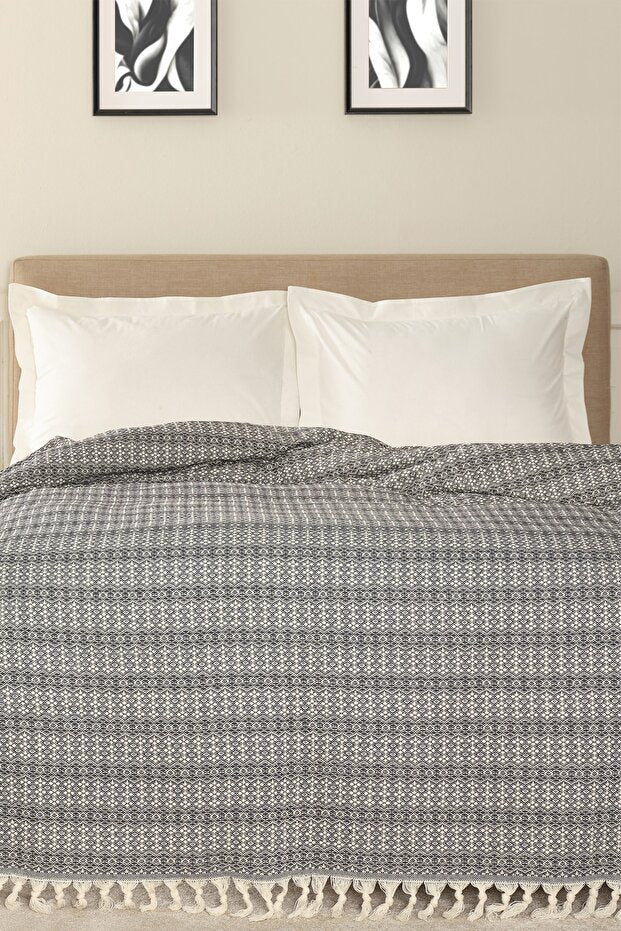Destina Black Double Multi-purpose Cover - 200x230 cm