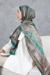 Retro Ethnic Pattern Cotton Scarf - Soft & High Quality
