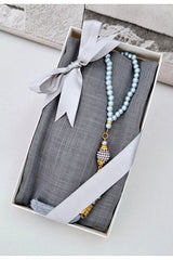 Elegant Shawl & Pearl Tesbih Gift Set