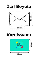 Romantic Gift Note Card Set - 2 Envelopes & 2 Cards (13x18cm)