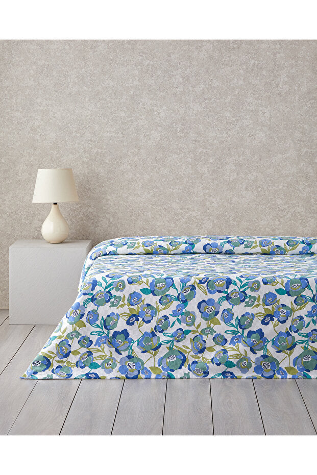 Summer Blooms Cotton Double Quilt - 200x220 cm