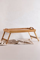 Acacia Wood Foldable Bed Tray - 50x30 cm