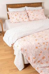 Daisy 100% Cotton Single Size Duvet Cover Set - OEKO-TEX Certified