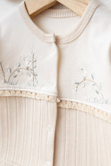 Ensemble de sortie de maternité pour nouveau-né, brodé à motif floral, 10 pièces, 0-3 mois