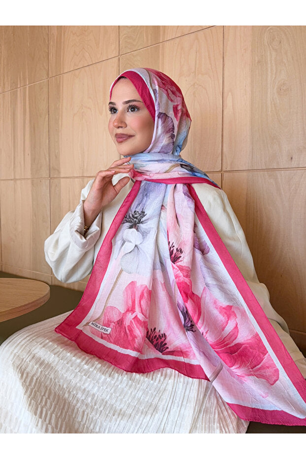 Patterned Bamboo Shawl - Soft & Trendy