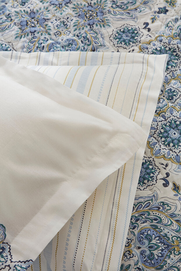 Tion 100% Cotton Double Size Quilted Duvet Cover Set