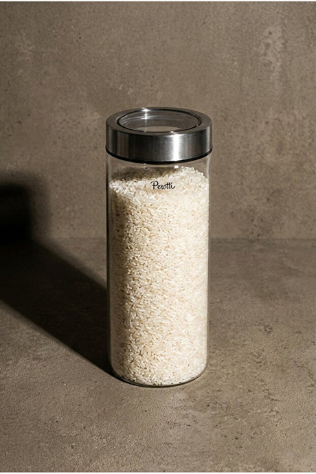 Cassetto 800ml Borosilicate Glass Jar with Stainless Steel Lid