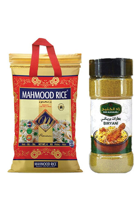 Premium Basmati Rice & Biryani Spice Combo - 4 Kg Rice & 200g Spice