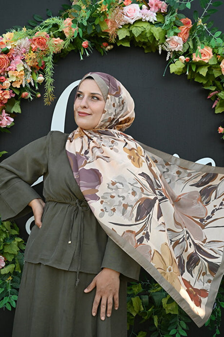 Flora Floral Shawl - Lightweight & Breathable
