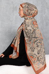 Retro Ethnic Pattern Cotton Shawl - Soft & Stylish