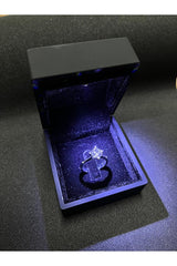 Solitaire Ring in Lighted Box - Perfect Proposal & Valentine's Gift