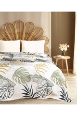 Single Cotton Bedspread - Autumn Floral Design