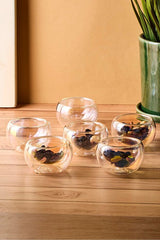 Multi-Purpose Double-Walled Glass Serving Bowls - 6 Pack
