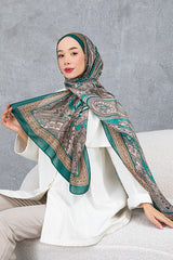 Retro Ethnic Pattern Cotton Scarf - Soft & High Quality