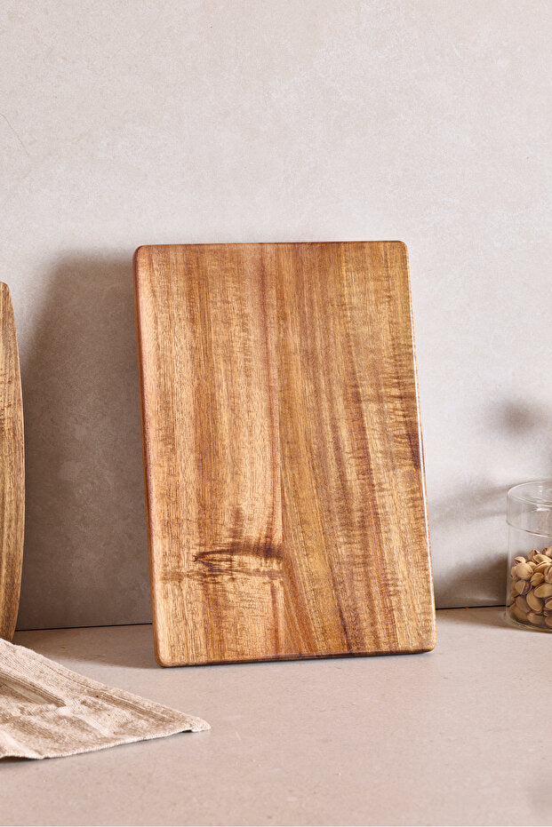 Acacia Footed Rectangular Cutting Board - 33x22 cm