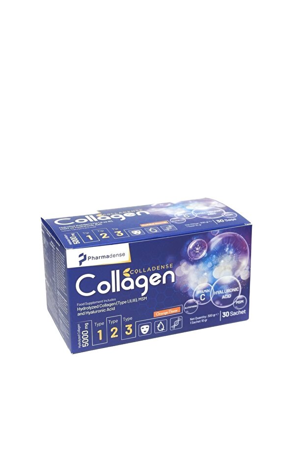 Colladense Kolagen 5000mg - Typ 1, 2, 3 - Pomeranč, 30 Sáčků