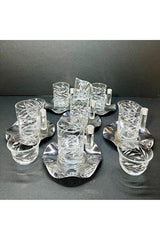 Eslim Professional Turkish Tea & Mirra Glassware Set - 18 Piece