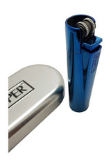 Personalized Blue Lighter with Custom Engraving in Gift Box