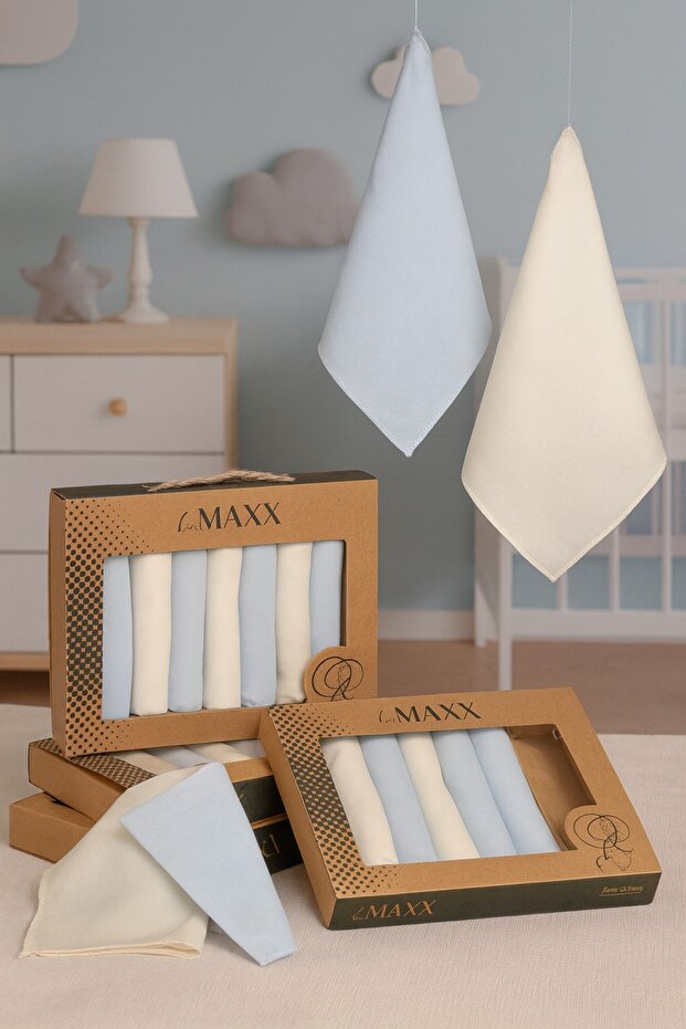 7-Piece 100% Cotton Baby Mouth Wipes - Soft & Absorbent Boxed Set