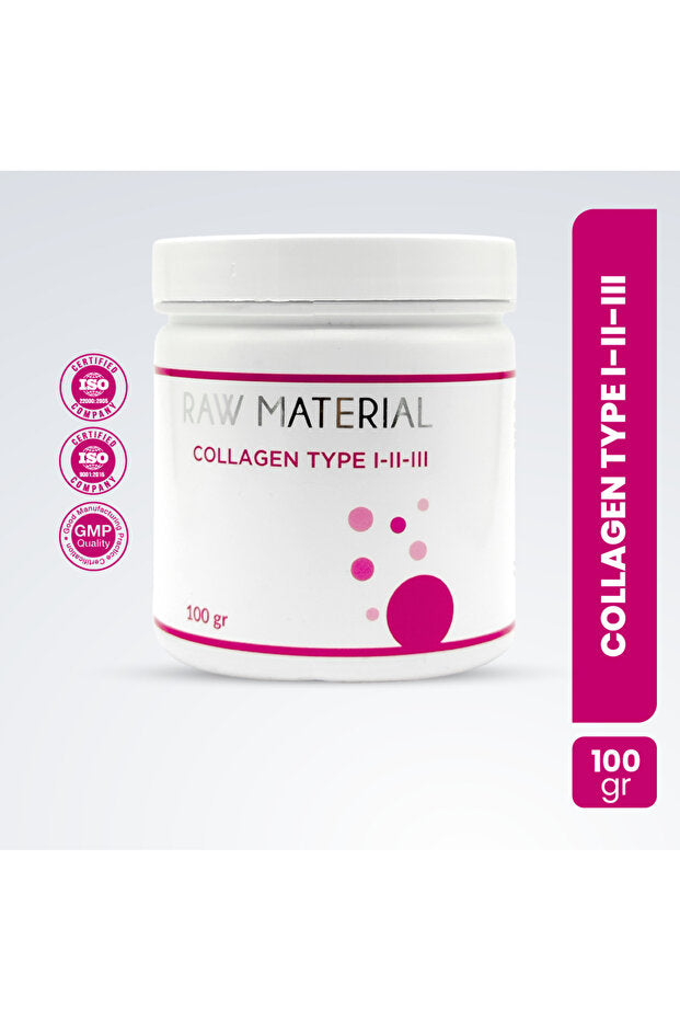 Poudre de Collagène Type I-II-III - 100g Peptides Hydrolysés
