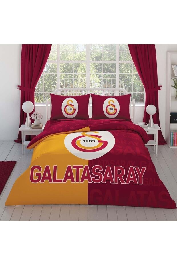 Galatasaray Double Size 100% Cotton Duvet Cover Set