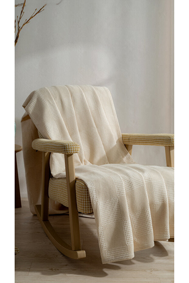 Waffle Pique Bedspread - 100% Cotton, Lightweight