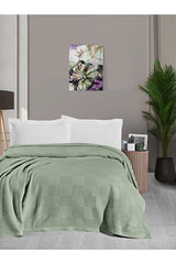 100% Cotton Waffle Pattern Double Blanket - 220x240 cm