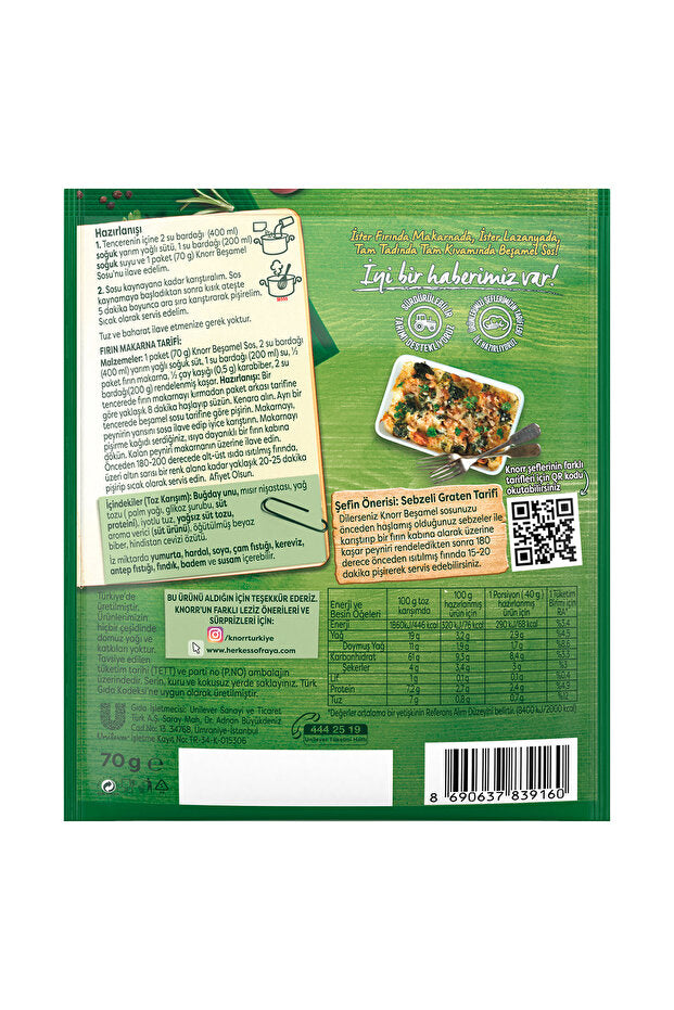 Creamy Béchamel Sauce Mix - 70g x 7 Pack