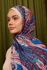 Colección Marrakech Chal de Algodón Suave - Azul Marino