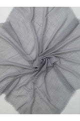 Plain Grey Cotton Scarf for Timeless Style