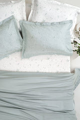 Ramona Double Bamboo Pike Set - Sage Floral Pattern