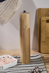 25 cm Bamboo Spice & Black Pepper Mill with Adjustable Grinder